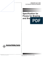 Specification For Fluxes For Brazing and Braze Welding: ANSI/AWS A5.31-92R An American National Standard