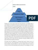 King Tenants in Chief Sub Tenants Tenants Serfs: Module II: Medieval Social Formations Feudalism and Manorial System