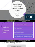 Developing Marketing Strategies and Plans: Marketing Management - I PGDM - Term I - 2021 Sdmimd India