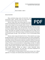 Franco, Reinier M.: Me 405 - Alternative Sources of Energy - Me41S1 Topic: Biomass Energy