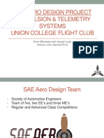 Optimizing Power Consumption of SAE Aero Design Competition Aircraft