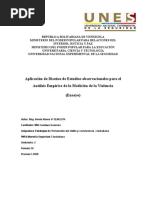 Estudios Observacionales para El Análisis Empírico de La Medición de La Violencia