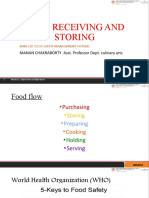 Food Receiving and Storing