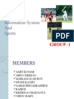 Information System and Sports: Group - 1