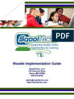 Moodle Implementation Guide: Sqooltechs, LLC 331 Fairview Drive Union, Mo 63084 800-516-0544