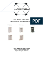 TURNSTILES Full Height Turnstiles Operation & Maintenance Guide