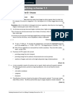 Homework Marking Scheme 1.1: A: Cell Structure and B: Viruses