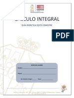 Sexto Semestre - Guía Didáctica Del Estudiante. - Cálculo Integral