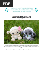 Crocheted Baby Lamb