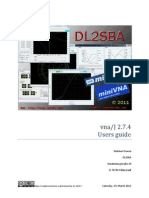 Vna/j 2.7.4 Users Guide: Dietmar Krause Dl2Sba Hindenburgstraße 29 D-70794 Filderstadt