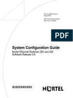 System Configuration Guide: Nortel Ethernet Switches 325 and 425 Software Release 3.6