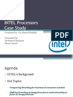 INTEL Processors Case Study: Presented To: DR Ahmed Shalaby Presented By: Mohamed Badrawy Eman Asaad