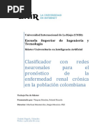 Vázquez, Gabriel Clasificador Con Redes Neuronales para El Pronostico de La Enfermedad Renal Cronica