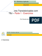 03 - Amplificadores Transistorizados - TBJ - Parte 1 - Exercicios