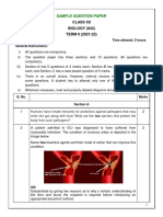 Sample Question Paper: Class Xii BIOLOGY (044) TERM II (2021-22)