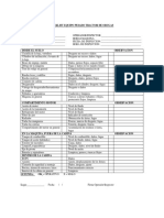 Checklist Tractor Orugas