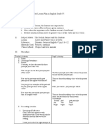 Semi Detailed Leeson Plan English Active and Passive