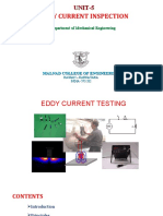 Eddy Current Inspection: UNIT-5