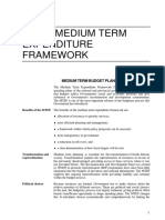 The Medium Term Expenditure Framework