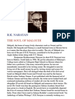 R K Narayan Biography Note