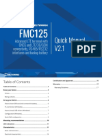 Quick Manual V2.1: Advanced LTE Terminal With Gnss and Lte/3G/Gsm Connectivity, RS485/RS232 Interfaces and Backup Battery