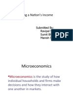 Measuring A Nation's Income: Submitted By: Ravipal Singh-44 Sumit Bhutani - 52 Manish Sharma-27