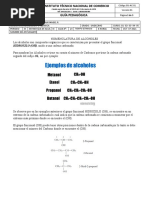 Guia #23. Nomenclatura de Alcoholes