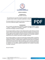 ACUERDO 011 Noviembre 4 de 2021 CALENDARIO ACADÉMICO Y DE GRADOS 2022 I y 2022 II