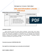 Week 2 - Media and Information Literate Individual