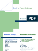 Present Simple Vs Present Continuous