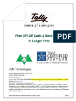 UPI QR Code in Ledger Print Help