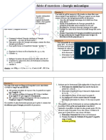 Serie D'exercices Energie Mécanique