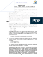 Examen de Taller 05 Cronograma Ganado La Mejor Forma de Analizar Una Curva S