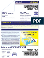 Ryanair Boarding Pass