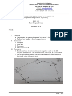 College of Engineering and Food Science: Close Compass Traverse