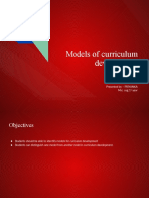 Models of Curriculum Development PPT 25 NOV