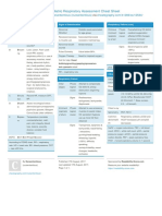 Paediatric Respiratory Assessment Cheat Sheet: by Via