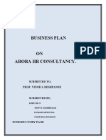 Business Plan: Submitted To, Prof. Vinod L Deshpande