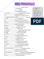 Les Verbes Pronominaux Au Present Exercice Grammatical Feuille Dexercices Fiche Peda - 65784