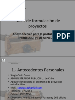 Taller - Formulacion - Proyectos IV