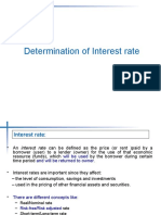 Determination of Interest Rate