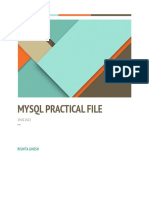 Mysql Practical File