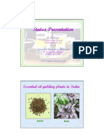 Status Presentation: Essential Oil Yielding Plants in India