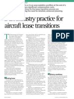 Best Industry Practice For Aircraft Lease Transitions