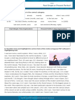 Past Simple or Present Perfect Interactive Worksheet