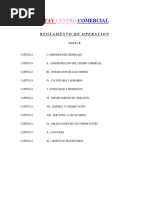 Reglamento de Operacion Del Centro Comercial Otay