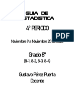 Guía de Estadística 4 Periodo Octavo