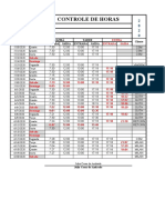 Controle de Horas: CSM Máquinas Nome: Período: Data Manhã Tarde Cliente Entrada Saída Entrada Saída Dia Da Semana