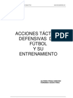 Acciones Tácticas Defensivas en Fútbol y Su Entrenamiento