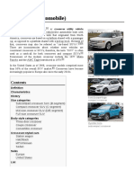 Crossover (Automobile) : Characteristics History Size Categories